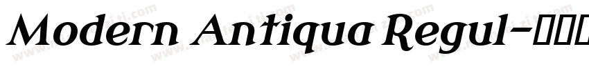 Modern Antiqua Regul字体转换